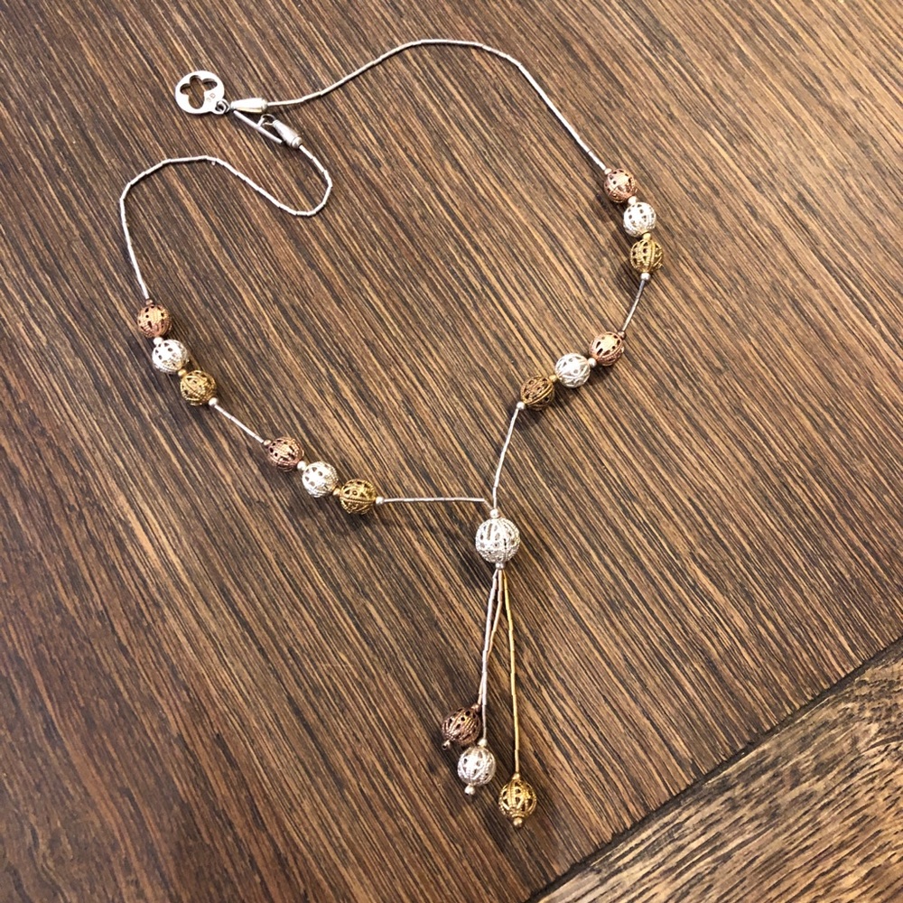 New Necklace with Ornate Spheres
